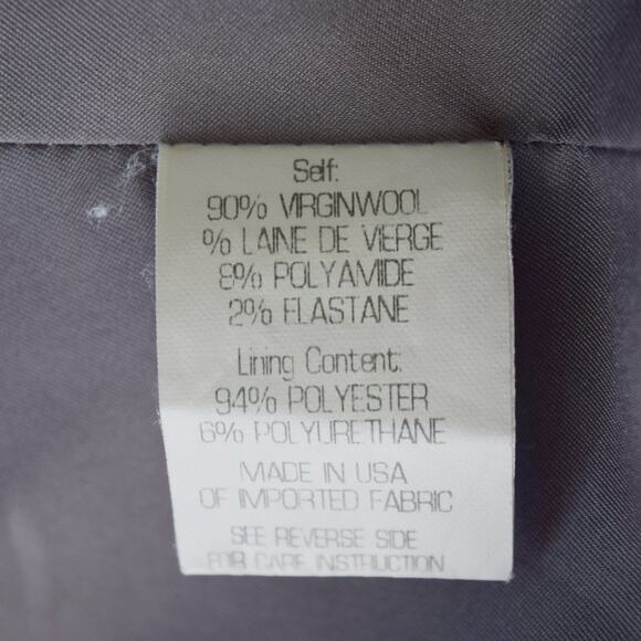 THEORY Gray Wool Blend Blazer Jacket - Picture 8 of 8
